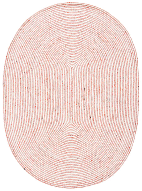 Safavieh Braided 5'-0" x 7'-0" Rug in Red / Ivory