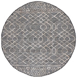 Safavieh Natural Fiber 6'-0" x 6'-0" Rug in Black / Ivory