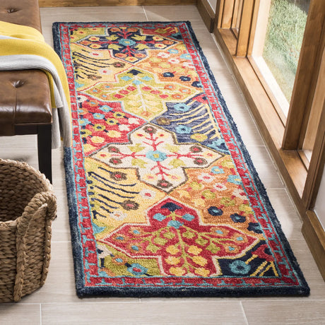 Safavieh Aspen 2'-3" x 11'-0" Rug in Blue / Orange