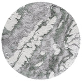Safavieh Horizon Shag 800 5'-0" x 5'-0" Rug in Grey / Green