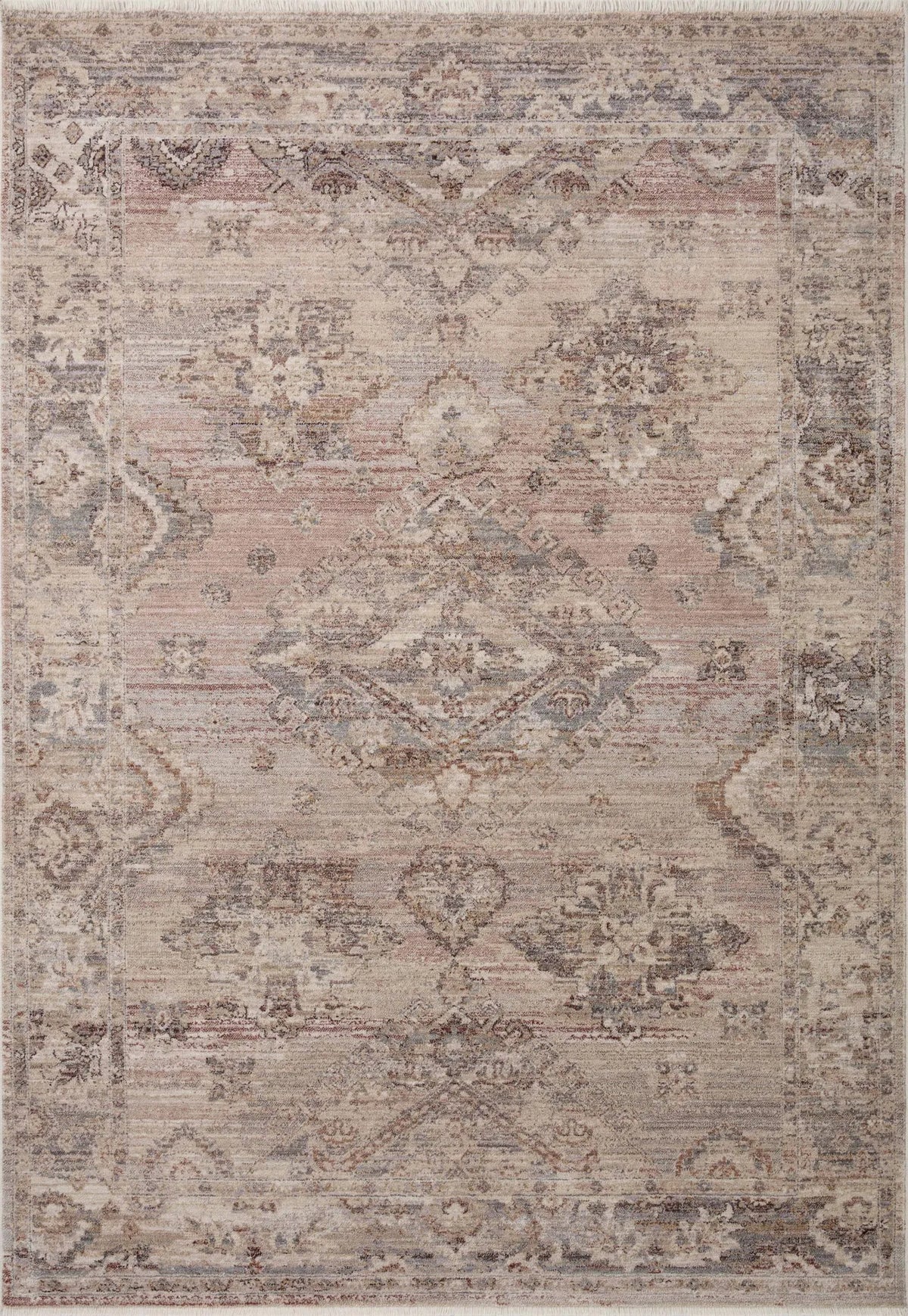 Loloi Lyra Lyr-01 Blush/Dove Rug - main flat