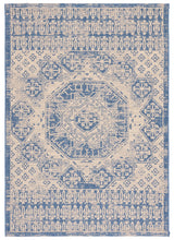 Safavieh Courtyard 5'-3" x 7'-7" Rug in Beige / Blue