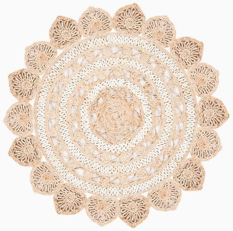 Safavieh Natural Fiber 3'-0" x 3'-0" Rug in Ivory / Natural