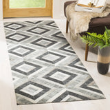 Safavieh Studio Leather 2'-3" x 7'-0" Rug in Ivory / Dark Grey