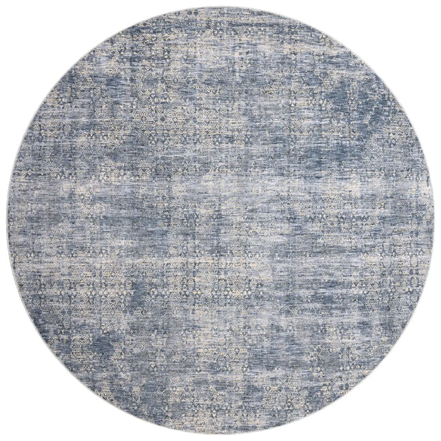 Loloi Pandora Pan-03 Dark Blue Rugs - round flat