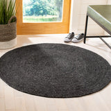 Safavieh Braided 3'-0" x 3'-0" Rug in Black