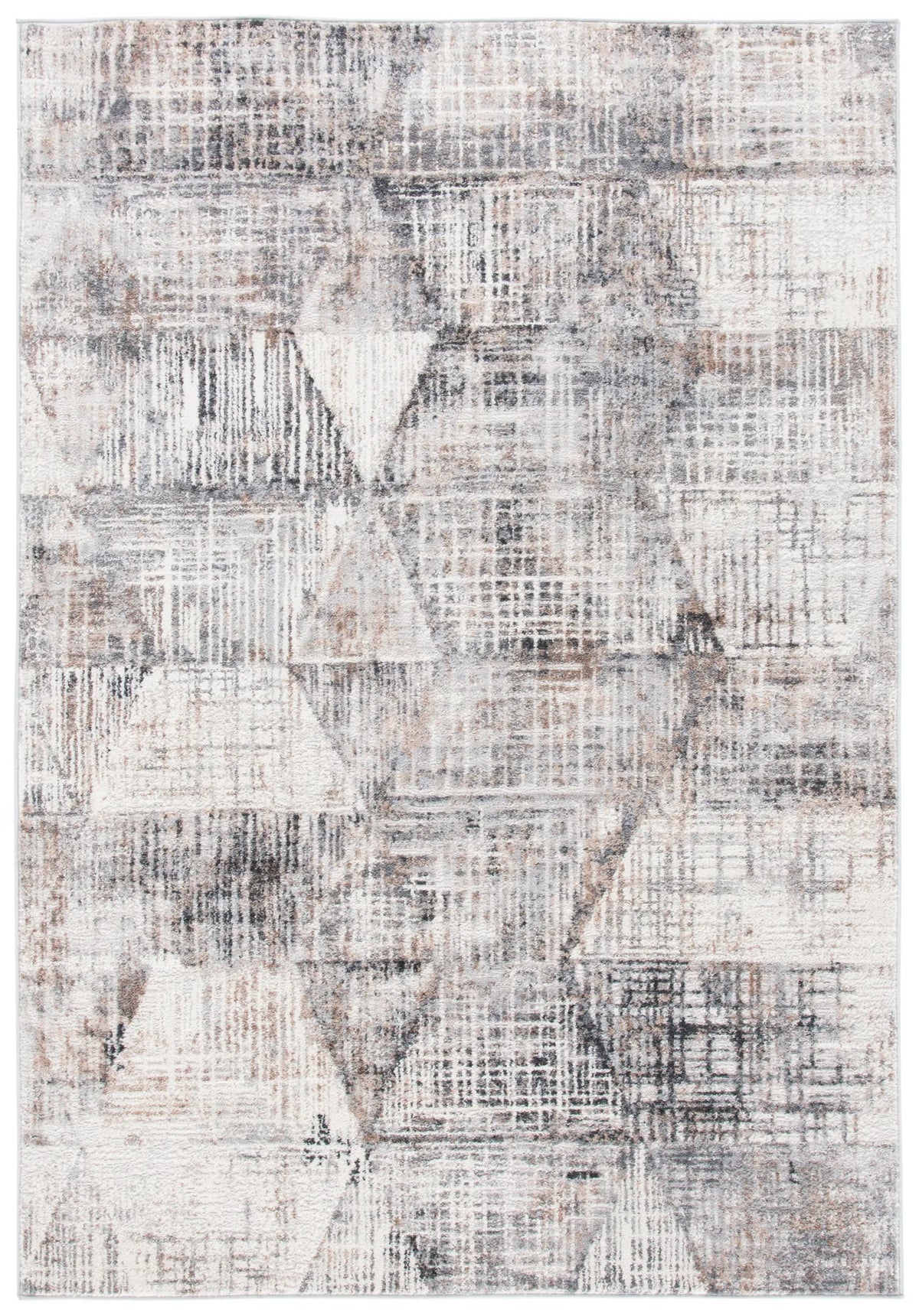 Safavieh Shivan 100 4'-0" x 6'-0" Rug in Ivory / Grey