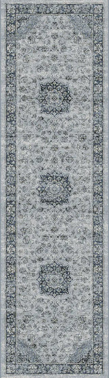 Dynamic Rugs Ancient Garden 57559 Silver / Blue Rugs - Runner