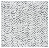 Safavieh Courtyard 6'-7" x 6'-7" Rug in Grey / Black