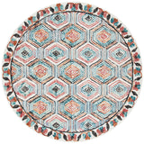 Safavieh Trace 6'-0" x 6'-0" Rug in Ivory / Light Blue