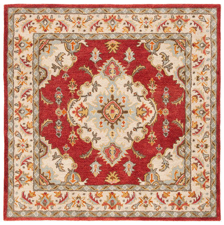 Safavieh Antiquity 6'-0" x 6'-0" Rug in Red / Grey