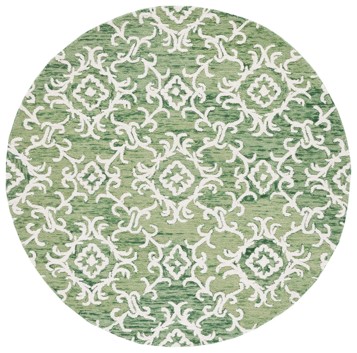 Safavieh Blossom 6'-0" x 6'-0" Rug in Green / Ivory