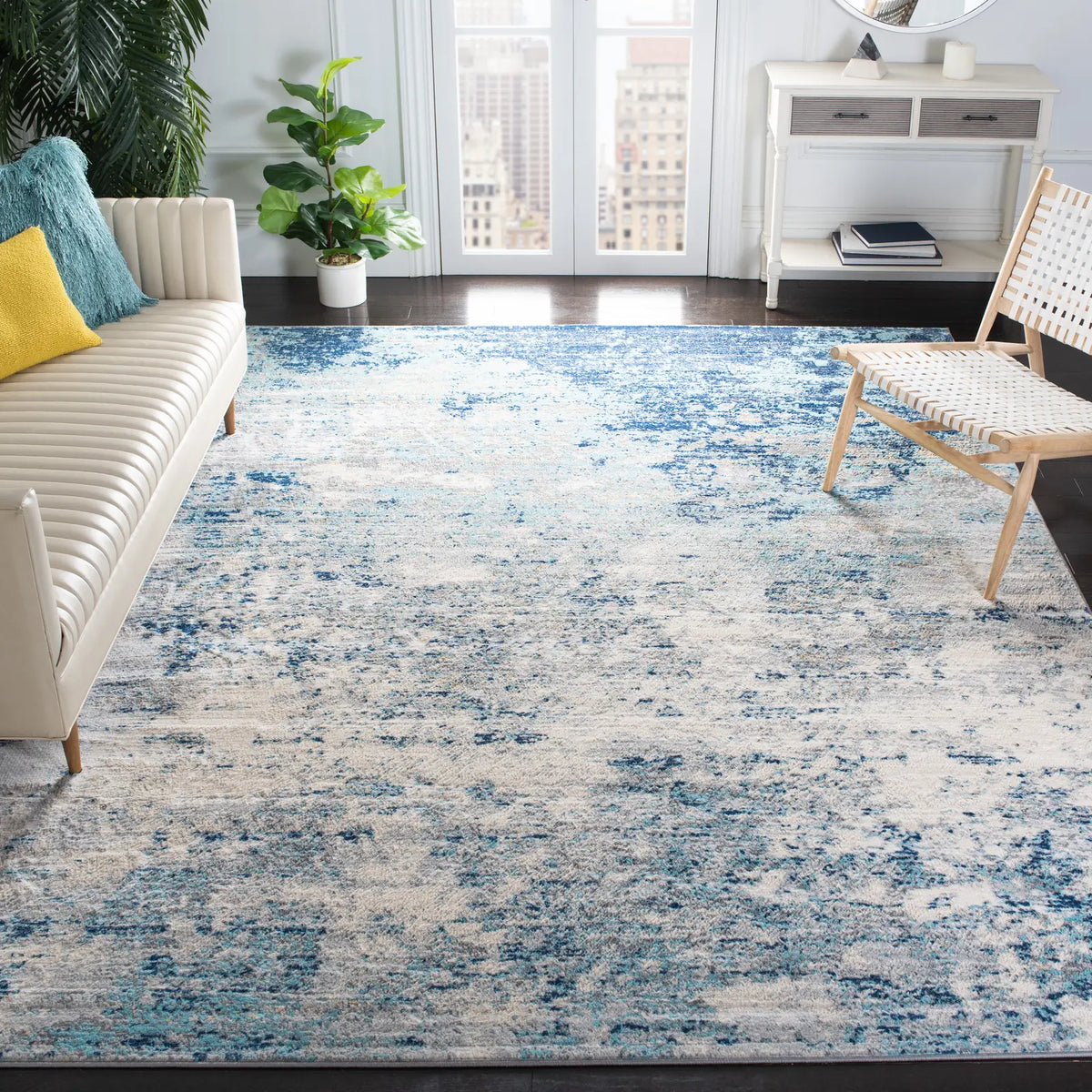 Safavieh Brentwood 10'-0" x 13'-0" Rug in Light Grey / Blue