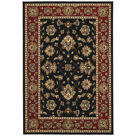 Oriental Weavers Sphinx Ariana 623m3 Black / Red Rugs - main flat