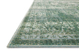 Loloi Mika Mik-06 Green / Mist Rugs - rug corner