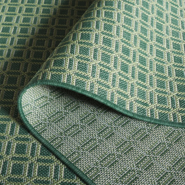 Safavieh Terrace 800 4'-0" x 6'-0" Rug in Dark Green / Light Green