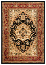 Safavieh Lyndhurst 4'-0" x 6'-0" Rug in Black / Red