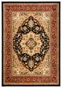 Safavieh Lyndhurst 4'-0" x 6'-0" Rug in Black / Red