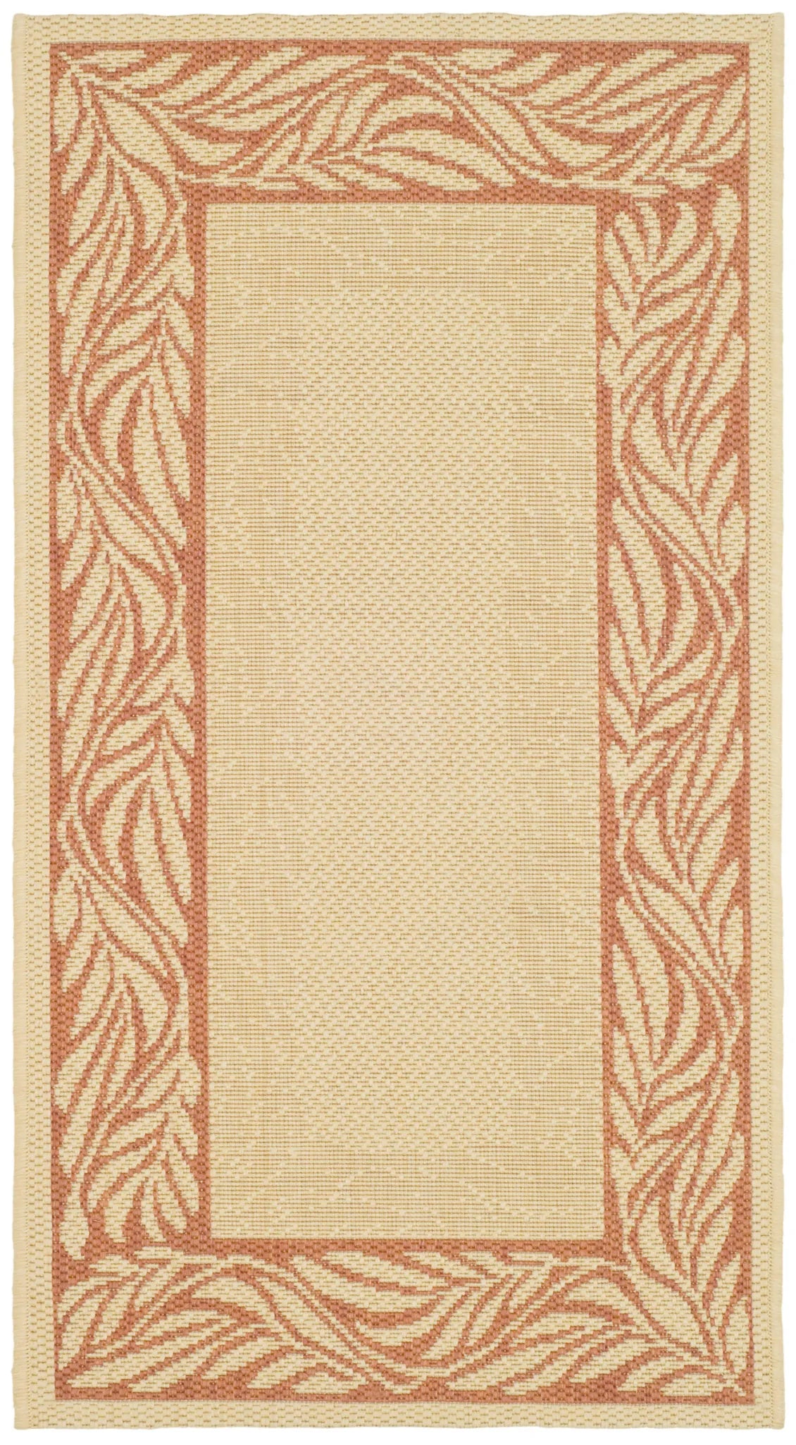 Safavieh Courtyard 2'-0" x 3'-7" Rug in Natural / Terra
