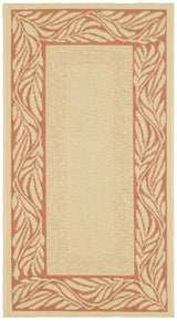 Safavieh Courtyard 2'-0" x 3'-7" Rug in Natural / Terra
