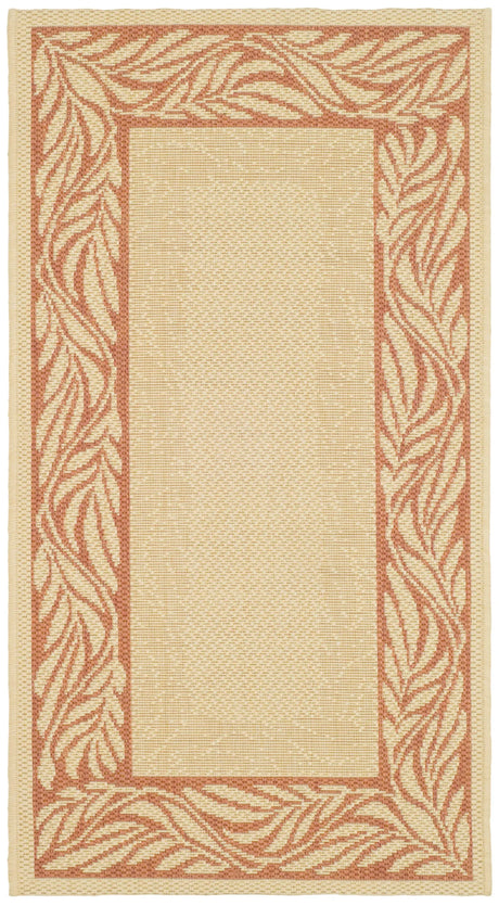 Safavieh Courtyard 2'-0" x 3'-7" Rug in Natural / Terra