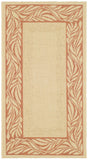 Safavieh Courtyard 2'-0" x 3'-7" Rug in Natural / Terra
