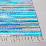 Safavieh Rag Rug 4'-0" x 6'-0" Rug in Turquoise / Multi