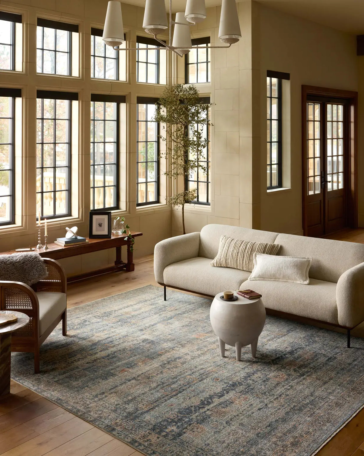 Loloi Heritage Her-09 Sky/Sunset Rug - room scene 3