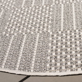 Safavieh Sisal All-Weather 6'-7" x 6'-7" Rug in Grey / Ivory