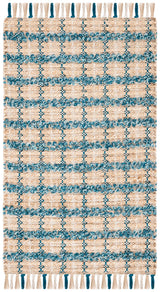 Safavieh Cape Cod 2'-3" x 3'-9" Rug in Turquoise / Natural