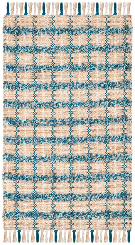 Safavieh Cape Cod 2'-3" x 3'-9" Rug in Turquoise / Natural