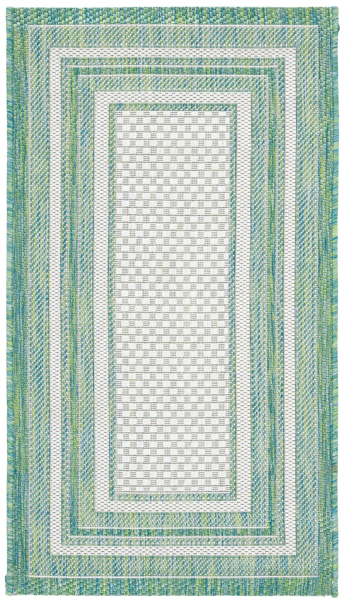 Safavieh Courtyard 2'-0" x 3'-7" Rug in Ivory / Green