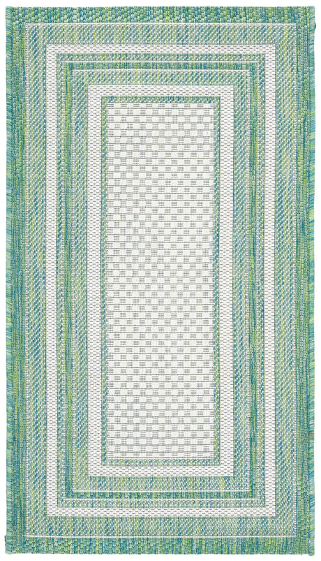 Safavieh Courtyard 2'-0" x 3'-7" Rug in Ivory / Green