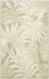 Nourison Aloha ALH43 Machine Made Ivory, Sage Rug
