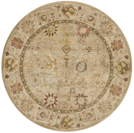 Safavieh Antiquity 6'-0" x 6'-0" Rug in Taupe / Beige