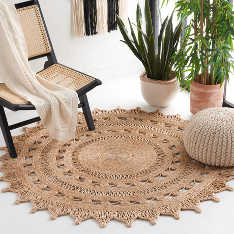 Safavieh Natural Fiber 5'-0" x 5'-0" Rug in Natural