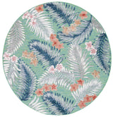 Safavieh Cabana 6'-5" x 6'-5" Rug in Green / Navy