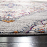 Safavieh Madison 6'-7" x 6'-7" Rug in Light Grey / Fuchsia