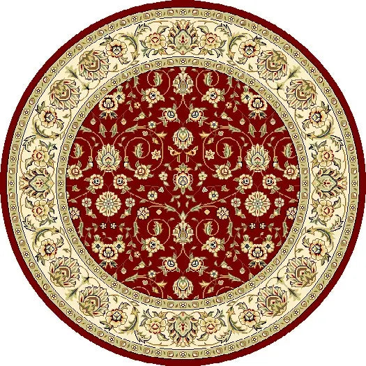 Safavieh Lyndhurst 5'-3" x 5'-3" Rug in Red / Ivory
