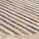 Safavieh Cape Cod 6'-0" x 6'-0" Rug in Natural / Navy