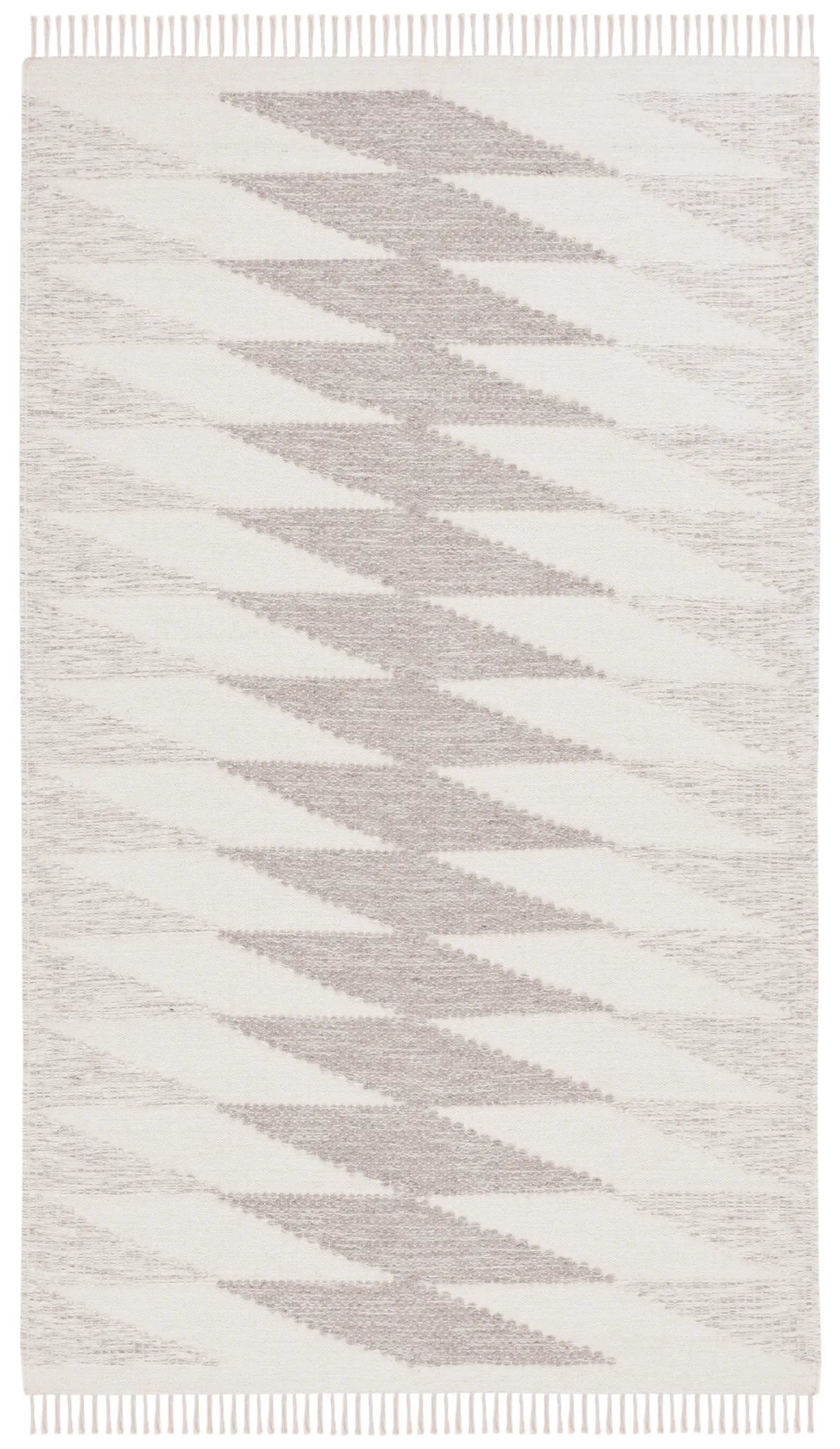 Safavieh Kilim 4'-0" x 6'-0" Rug in Grey / Ivory