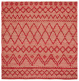 Safavieh Natural Fiber 6'-0" x 6'-0" Rug in Red / Natural