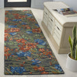 Safavieh Jardin 2'-3" x 8'-0" Rug in Blue / Orange