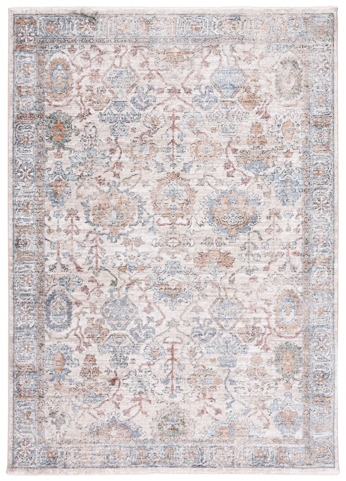 Safavieh Jasmine 4'-5" x 6'-5" Rug in Ivory / Blue