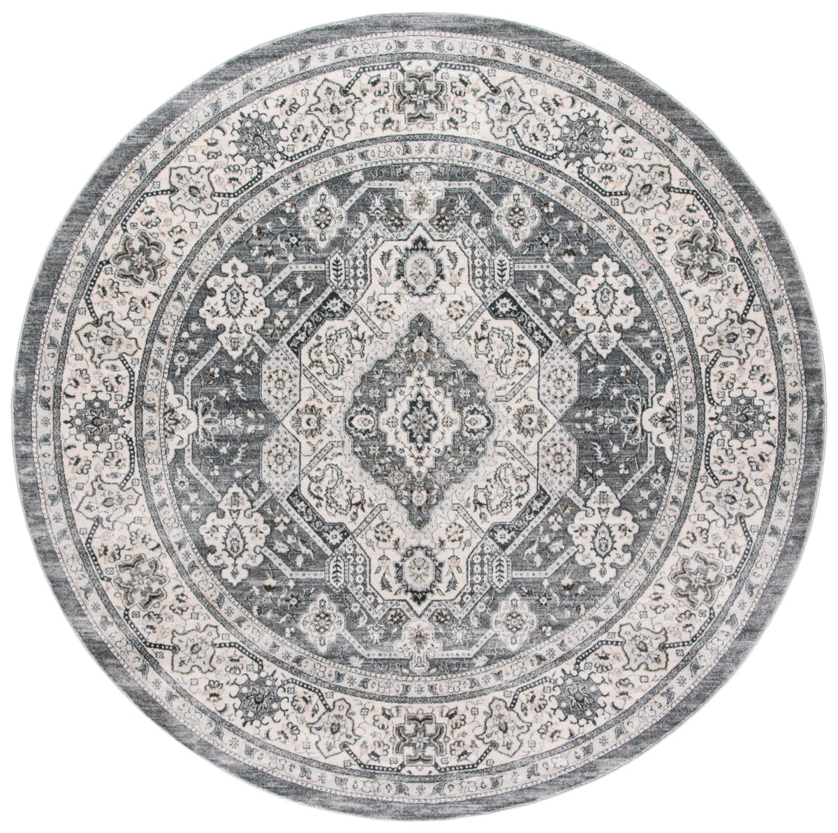 Safavieh Isabella 6'-7" x 6'-7" Rug in Grey / Cream