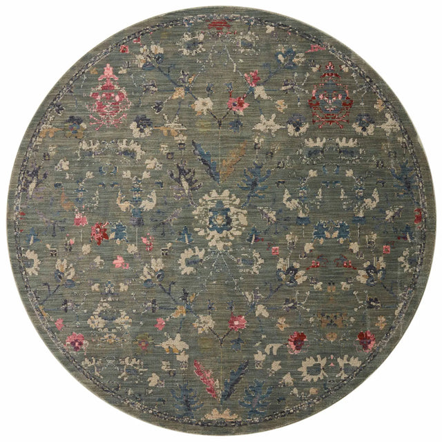 Loloi Giada Gia-06 Lagoon/Multi Rugs - round flat