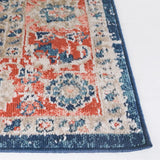 Safavieh Madison 800 4'-5" x 6'-5" Rug in Navy / Rust