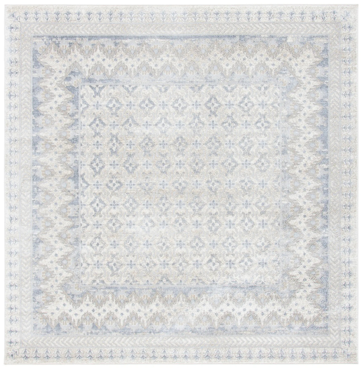 Safavieh Brentwood 6'-7" x 6'-7" Rug in Ivory / Grey