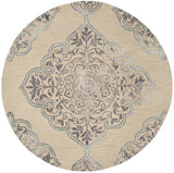 Safavieh Dip Dye 7'-0" x 7'-0" Rug in Beige / Blue