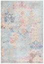 Safavieh Phoenix 500 4'-5" x 6'-5" Rug in Blue / Rust